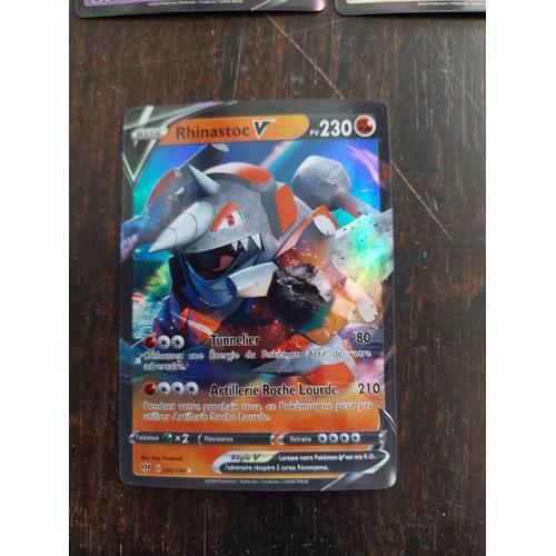 Carte Pokemon Base 230 Rhinastoc V / Reverse Brillante