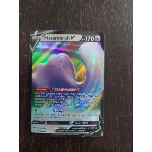 Carte Pokemon Base 170 Metamorph V / Reverse Brillante