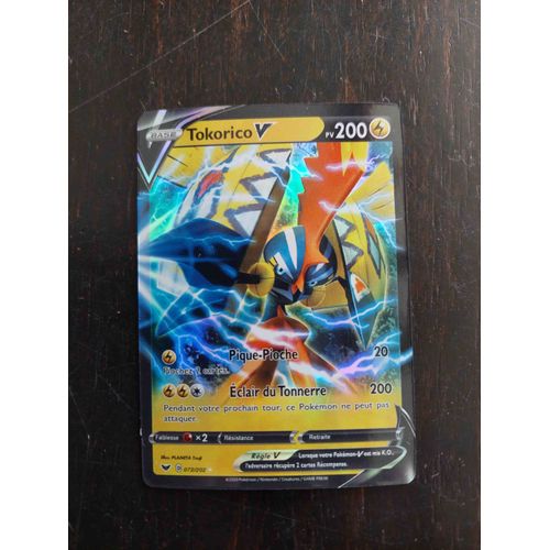 Carte Pokemon Base 200 Tokorico V / Reverse Brillante