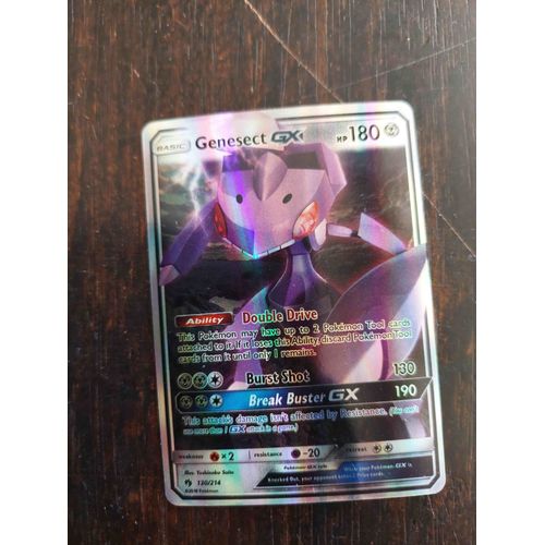 Carte Pokemon Basic 180 Genesect Gx / Reverse Brillante