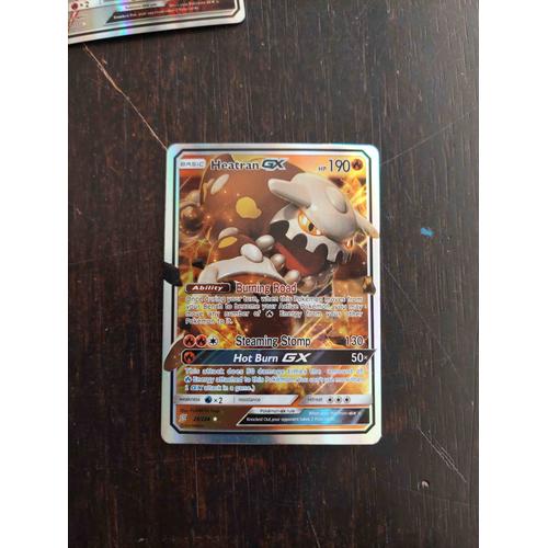 Carte Pokemon Basic 190 Heatran Gx / Reverse Brillante