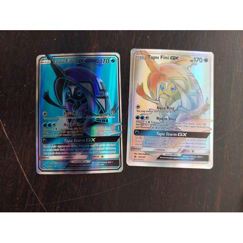 Lot De 2 Cartes Pokemon Basic 170 Tapu Fini Gx / Reverse Brillante