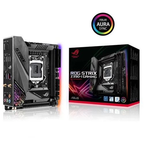 ASUS ROG Strix Z390-I LGA1151 (Intel 8e et 9e generation) Mini ITX (mITX) DDR4 DP HDMI M.2 USB 3.1 Gen2 integre 802.11 ac Wi-Fi Carte mere de jeu