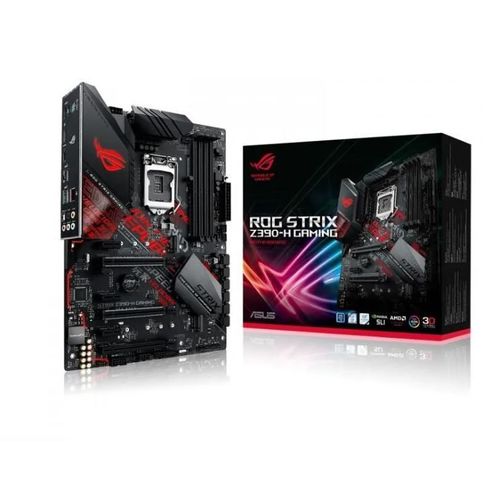 ASUS ROG STRIX Z390-H GAMING - Carte-mère - ATX - LGA1151 Socket - Z390 Chipset - USB 3.1 Gen 1, USB 3.1 Gen 2 - Gigabit LAN - carte graphique embarquée (unité centrale requise) - audio HD (8...