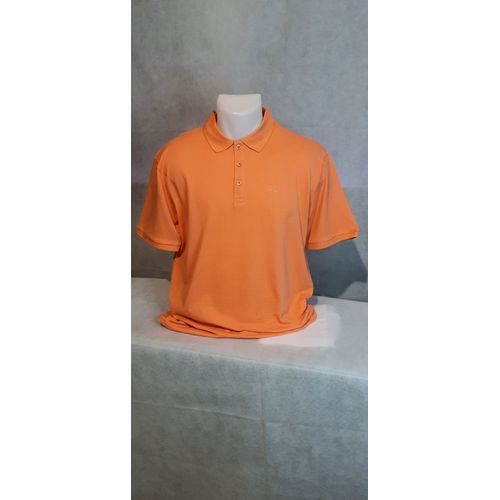 Polo Manches Courtes Orange Homme City Design Taille Xl
