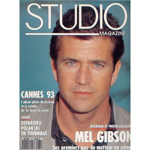 Magazine Studio Magazine N° 75 : Mel Gibson - Cannes 93 - Depardieu - Polanski