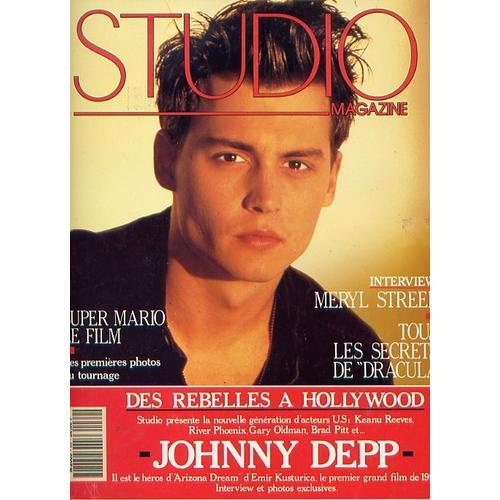 Magazine Studio Magazine N° 69 : Johnny Deep - Des Rebelles A Hollywood - Super Mario - Meryl Streep
