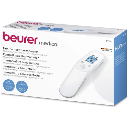 Beurer Ft 85 Thermomètre Frontal Infrarouge Numérique Sans Contact, Thermomètre Médical Pour Une Mesure Hygiénique Et Sûre De La Température Front Biberon Bébé Enfant Adulte