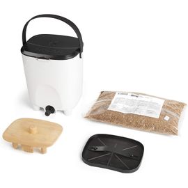 Bokashi Kit De Composteur De Cuisine (10 L) Avec Activateur