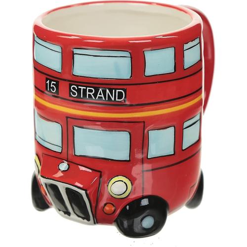 1mor Puckator London Red Routemaster Bus Tasse En Forme De C¿¿Ramique, Th¿¿, Caf¿¿, Boissons Chaudes, Coffret Cadeau D¿¿Coratif, Hauteur 10 Cm, Largeur 13,5 Cm, Profondeur 8,5 Cm