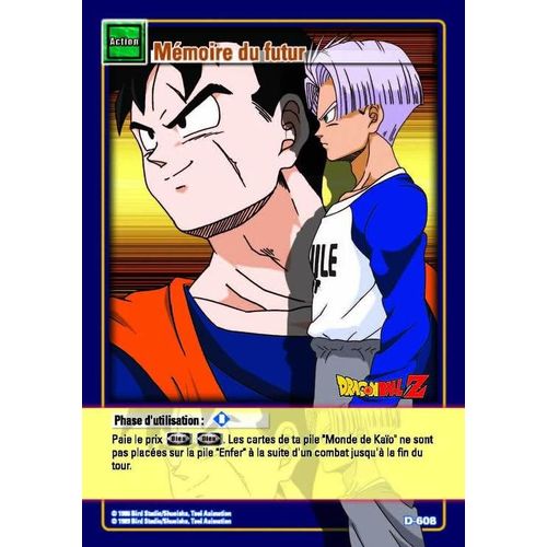 Mémoire Du Futur D-608 Dragon Ball Z Série 6 Vf