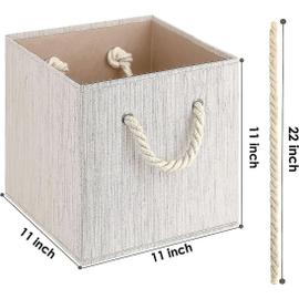 Grand bac de rangement pliable avec couvercle [1 pièce] Boîte de rangement  décorative