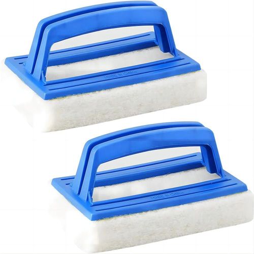 Brosse de revêtement de piscine 2 pièces, brosse de piscine, tête de brosse de piscine, brosse d'outils de nettoyage de piscine, brosse éponge de nettoyage, brosse éponge pour conduite d'eau, brosse de piscine en plastique