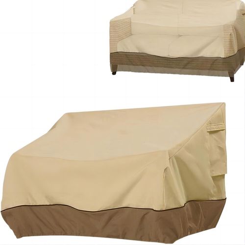 Housse De Canapé D'extérieur 3 Places, Imperméable, Coupe-Vent, Anti-Poussière, Jardin, 193x83x84cm