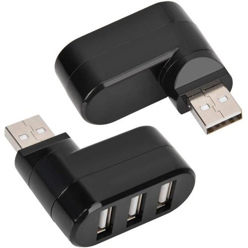 Hub USB, hub USB 2.0 ¿¿ 3 Ports Mini r¿¿partiteur USB Portable Extension Haute Vitesse Adaptateur Multi hub USB pour PC Portable, Ordinateur de Bureau, pour PS3, pour PS4, pour Xbox, pour MacBook, etc.