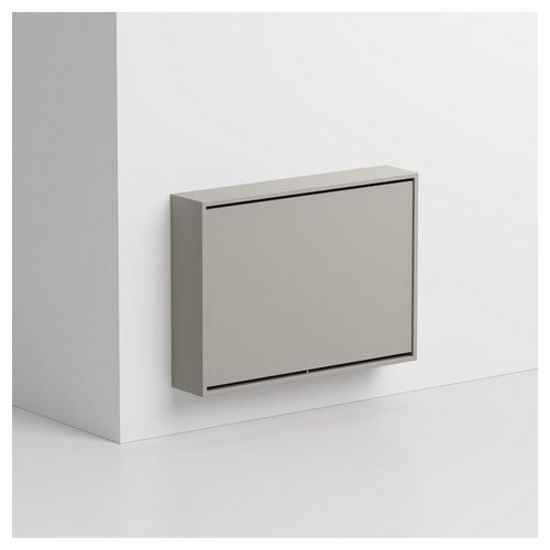 Table/Bureau Mural Pliante Bureau Support Acier Structure Stratifié Écologique Gris Tourterelle