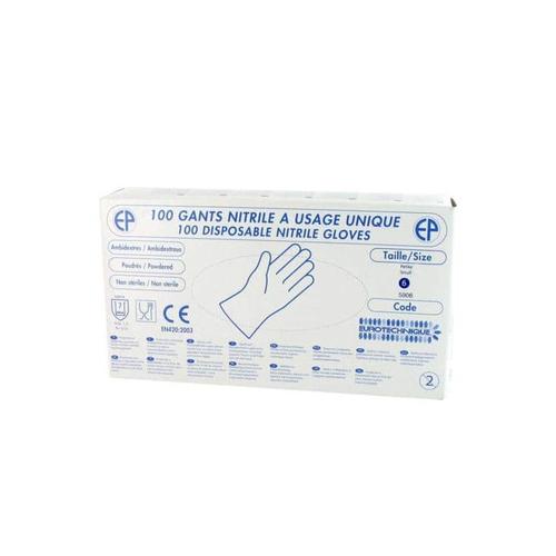 Boite de 100 Gants Nitrile Taille S/6 EP 5906