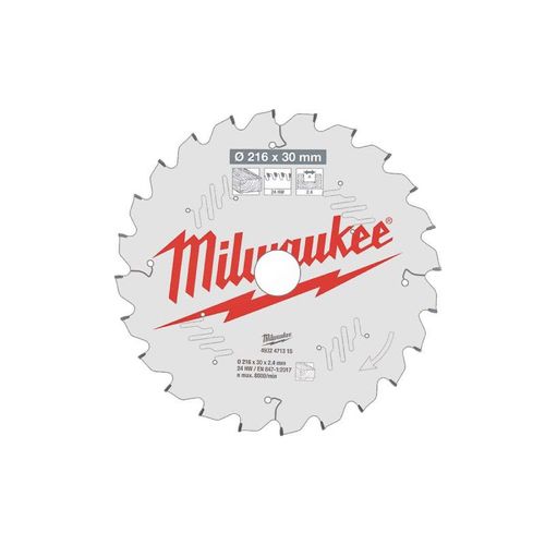 Lame scie circulaire MILWAUKEE pour scie à onglet 24 dents 2.4x216mm 4932471315
