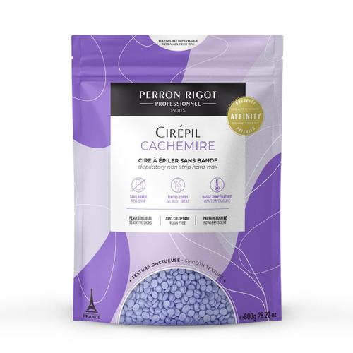 Cire Épilation Cirépil "Cachemire" Sans Bande Perron Rigot 800gr. Hypoallergénique, Toutes Zones. Idéal Peaux Sensibles 