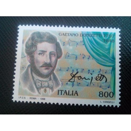 Timbre Italie Y T 2289 Gaetano Donizetti (1797-1848) 1998 ( 130108 )