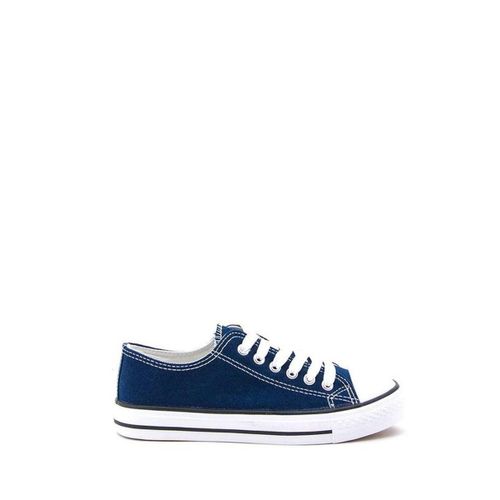 Basket En Toile Bleu Marine Femme Suredelle Taille
