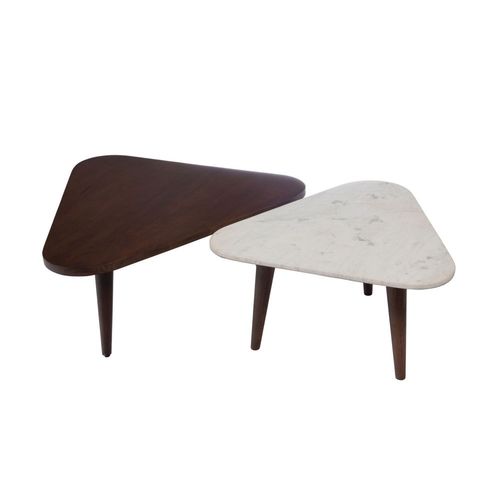 Set De 2 Tables Basse En Marbre
