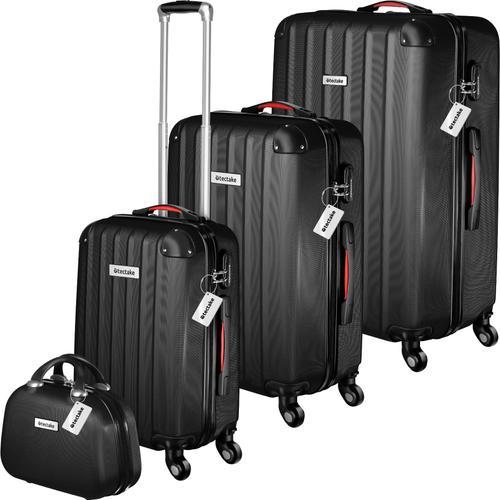 Set de valises rigides Cleo 4 pièces avec pèse-valise - noir
