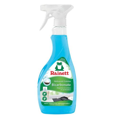 Rainett Nettoyant Cuisine Dégraissant Ecologique Bicarbonate - Spray Eco Conçu 500ml