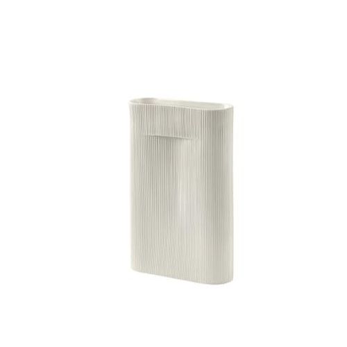 Muuto - Vase Ridge - H 48,5 cm - blanc - Blanc