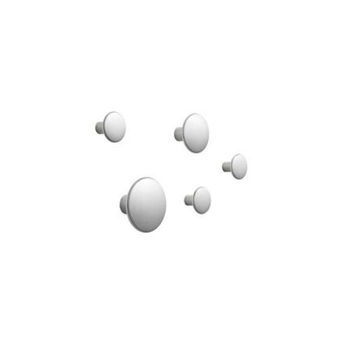 Muuto - Patère The Dots métal - Ensemble - Aluminium - Gris