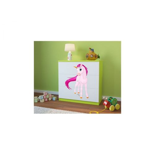 Commode Babydreams Verte Unicorne