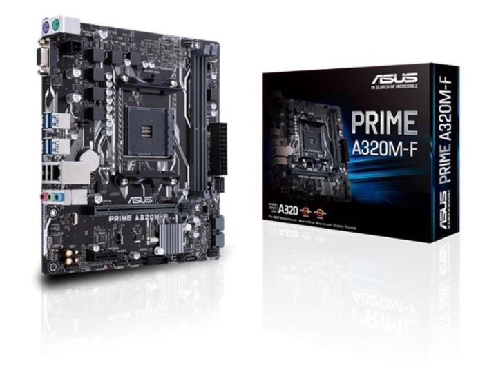 ASUS PRIME A320M-F AMD AM4 uATX avec 5X Protection III, DDR4...