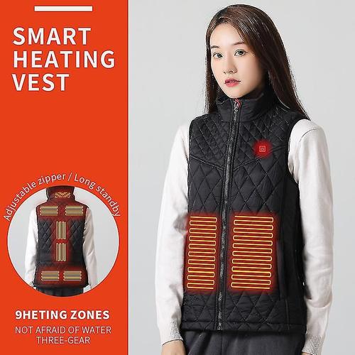 Hiver Smart Veste Chauffante USB Charge Électrique Chauffage Corps