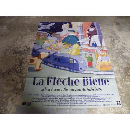 La Fleche Bleue * Affiche Cinema Dessins Animes 120 X 160 Cm