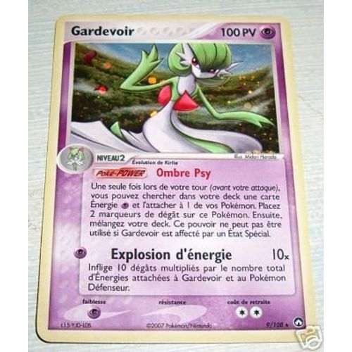 Pokemon Francaise Gardiens Du Pouvoir Holo N° 9/108 Gardevoir 100 Pv