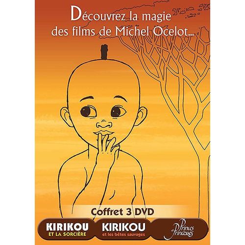 Coffret Michel Ocelot - Kirikou Et La Sorcière + Kirikou Et Les Bêtes Sauvages + Princes Et Princesses