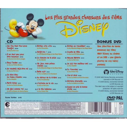 Les Plus Grandes Chansons Des Films De Walt Disney