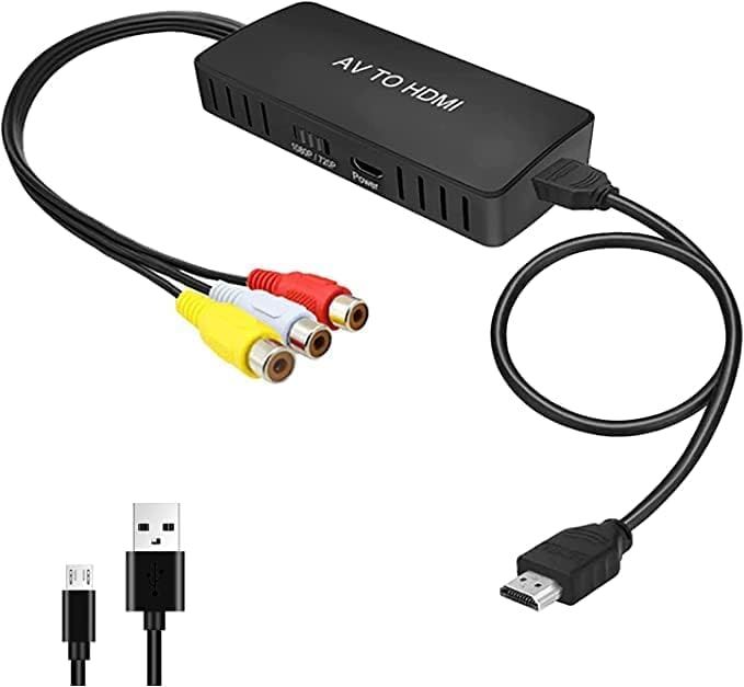 Rca Vers Hdmi Converter, Av Vers Hdmi Adapter, Composite Vers Hdmi ...