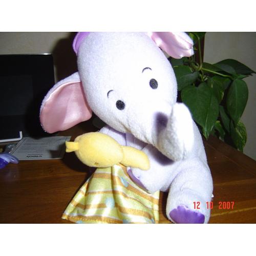 Peluche Eléphant Violet Disney