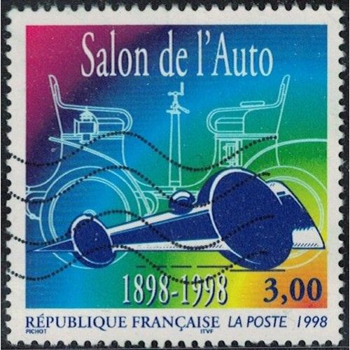 France 1998 Oblitéré Used Centenaire Du Salon De L'auto Y&t Fr 3186 Su