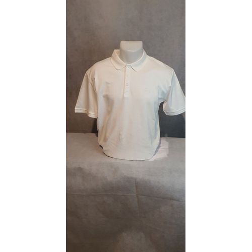 Polo Manches Courtes Blanc Homme City Design Taille Xl