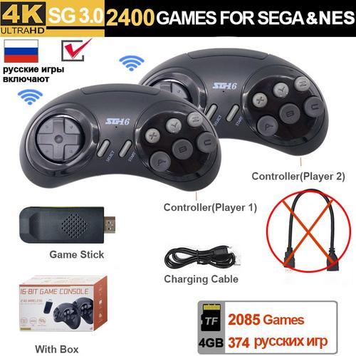 Console De Jeu Sans Fil Irus Corn, 16 Bits, Compatible Hdmi, Jeux Tv Rétro 2700 + Dendy Pour Md Mega Drive 2, Sega Genesis Ru Game Stick