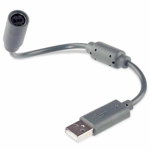 Adaptateur De Câble Usb Pour Manette Filaire Microsoft Xbox 360, Gris