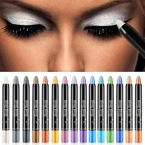 Crayons Fard À Paupières Pour Femmes Stylo Fard À Paupières Bâton De Fard À Paupières À Paillettes Bâtons De Couleur Brillants Imperméables Maquillage Ultra Pigmenté Poudre De Fard À Paupières Longue Durée Coloré Gris 