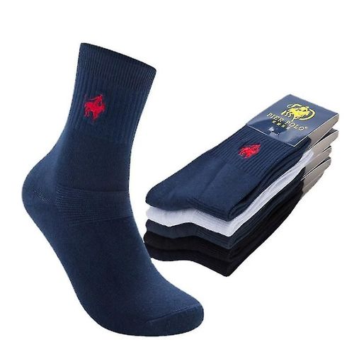 Chaussettes Classiques En Coton Pour Hommes, Chaussettes Antibactériennes Décontractées Pour Affaires, 5 Couleurs