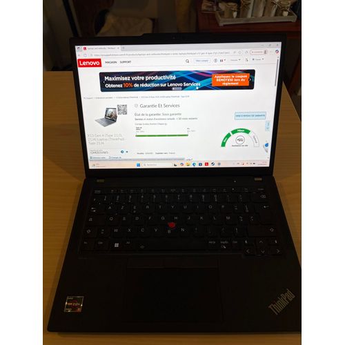 Lenovo Thinkpad X13 Gen 4 - 13.3" AMD Ryzen 5 Pro 7540U - 3.2 Ghz - Ram 16 Go - SSD 512 Go