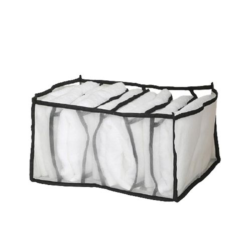 Armoire Pliable Vêtements Tiroir Organisateur Polyvalent Grande Capacité Compartiment Poignée De Rangement 9 Noir