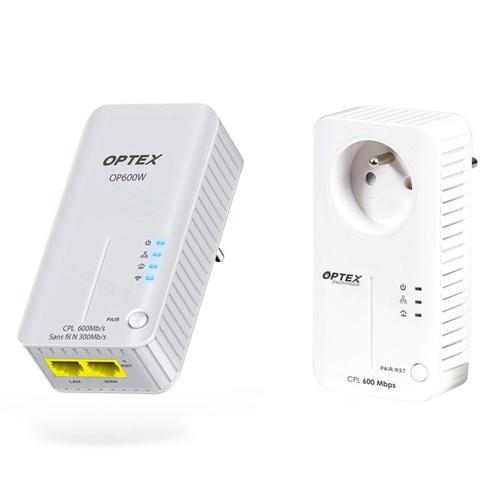 Pack Prises CPL WIFI 600 MBPS - WEP, WPA-PSK, WPA2-PSK, WPA-PSK/ WPA2-PSK, Point d’Accès Wi-Fi