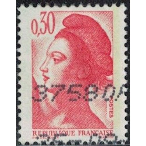 France 1982 Oblitéré Used République Type Liberté De Gandon 0,30f Rouge Orange Y&t Fr 2182 Su