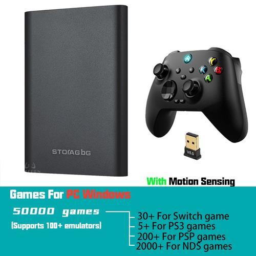 Disque Dur Externe Portable Avec 750 Jeux Intégrés, Console De Jeu Vidéo Rétro, Commutateur Ps3 Psp, Plug And Play, 50000 Go